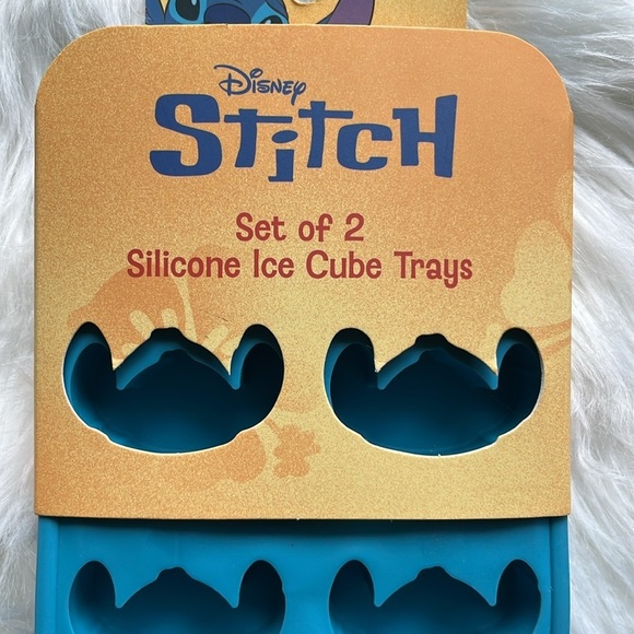 🆕 Set of 2 Silicone Ice Cube Trays Stitch from Lilo & Stitch BPA Free Blue - Picture 4 of 5